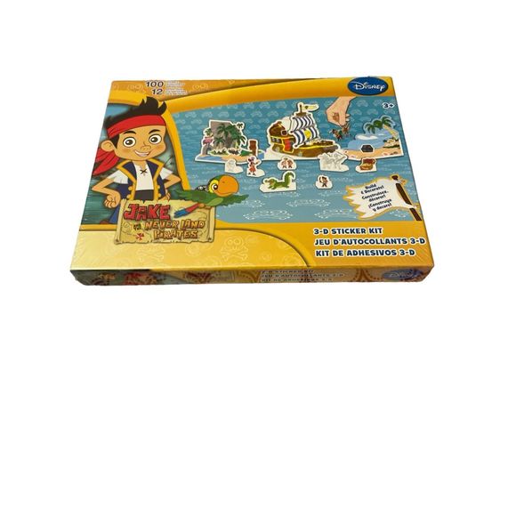 Disney Jake And The Never‎ Land Pirates 3D Sticker Kit Set Unisex Kids Play New - Picture 1 of 2